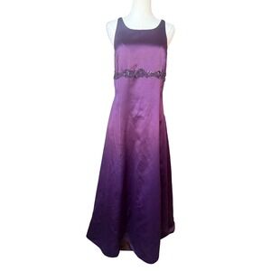Vintage Y2K Purple Prom Dress XL Babydoll Embellished Fairy Grunge Whismigoth